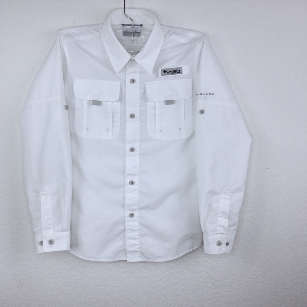 Columbia PFG Boys Shirt Sz M 10-12